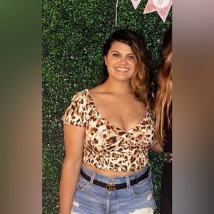 NORDSTROM Leopard Crop